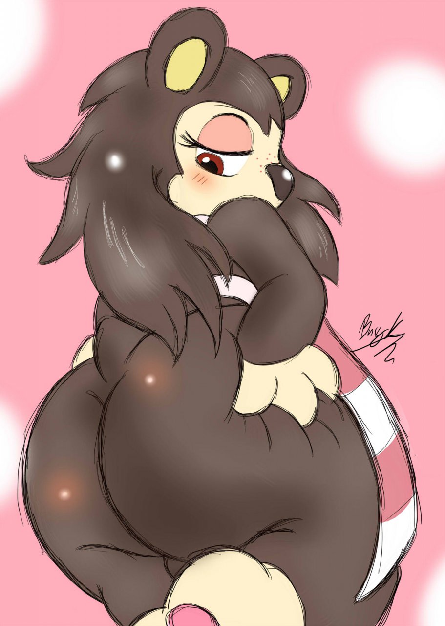 1girls animal_crossing anthro apron apron_only ass back_view blush blush_lines bottomless bottomless_female brown_eyes brown_hair bunearyk female female_focus female_only freckles freckles_on_face furry grabbing_ass grabbing_own_ass hedgehog hedgehog_humanoid hips large_ass looking_back nintendo sable_able thick_thighs thighs wide_hips