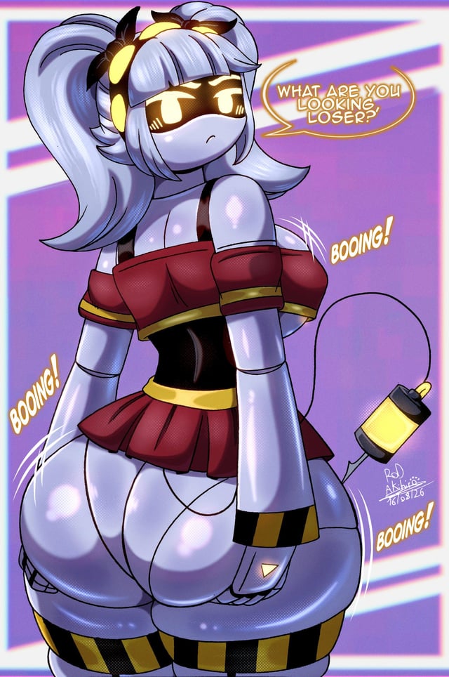 ass, ass focus, big ass, bouncing ass, cheerleader, female, female only, glitch productions, j (murder drones), murder drones, repost, rod akihiro, skirt, tagme
