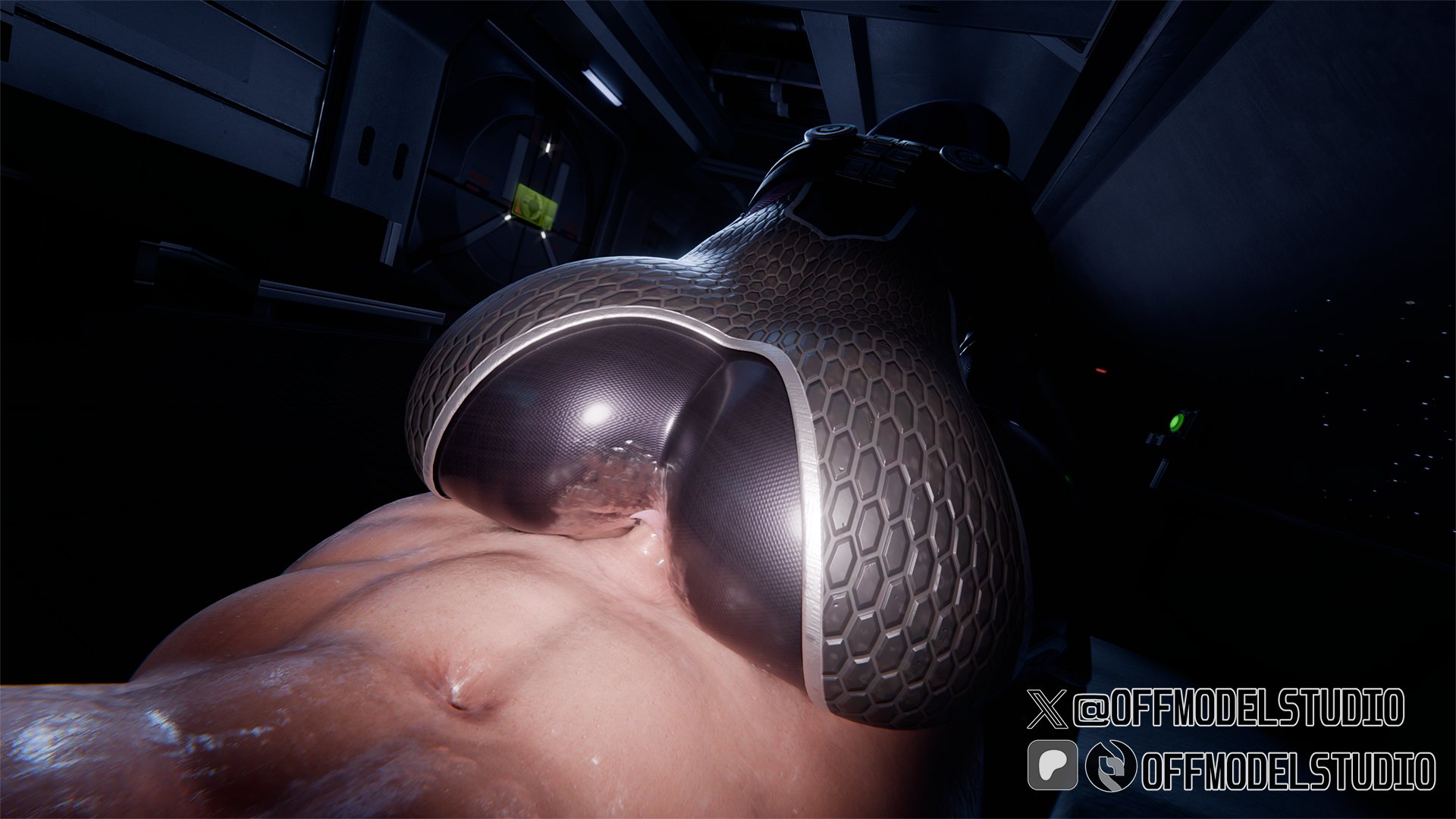 1futa, 1girls, 3d, 3d (artwork), alien, alien girl, alien humanoid, artist logo, artist name, bioware, bodysuit, bubble butt, child bearing hips, commander shepard, curvaceous, curvaceous female, curvy female, curvy hips, female, femshep, futa pov, futanari, futashep, latex, latex bodysuit, latex clothing, latex skinsuit, mass effect, offmodelstudio, pov, reverse cowgirl position, science fiction, skinsuit, tali'zorah nar rayya, video game, video game character, video game franchise, watermark, wide hips