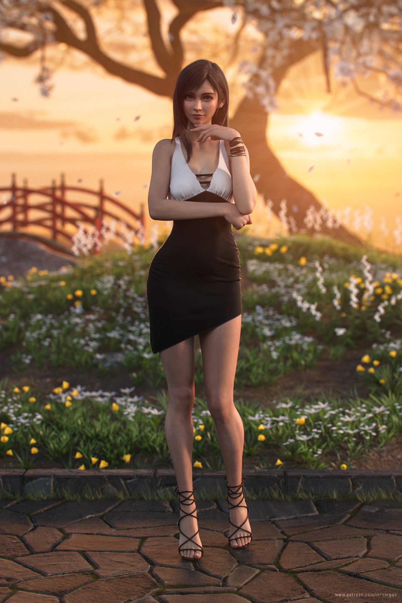 1girls, 3d, ass, athletic, athletic female, big ass, big breasts, breasts, busty, cleavage, curvaceous, curvy, curvy figure, digital media (artwork), eyebrows, eyelashes, eyes, female, female focus, final fantasy, final fantasy vii, fit, fit female, hair, hips, hourglass figure, huge ass, huge breasts, human, large breasts, legs, light skin, light-skinned female, lips, mature female, mrvargas, slim, slim waist, thick, thick legs, thick thighs, thighs, tifa lockhart, top heavy, upper body, voluptuous, waist, wide hips