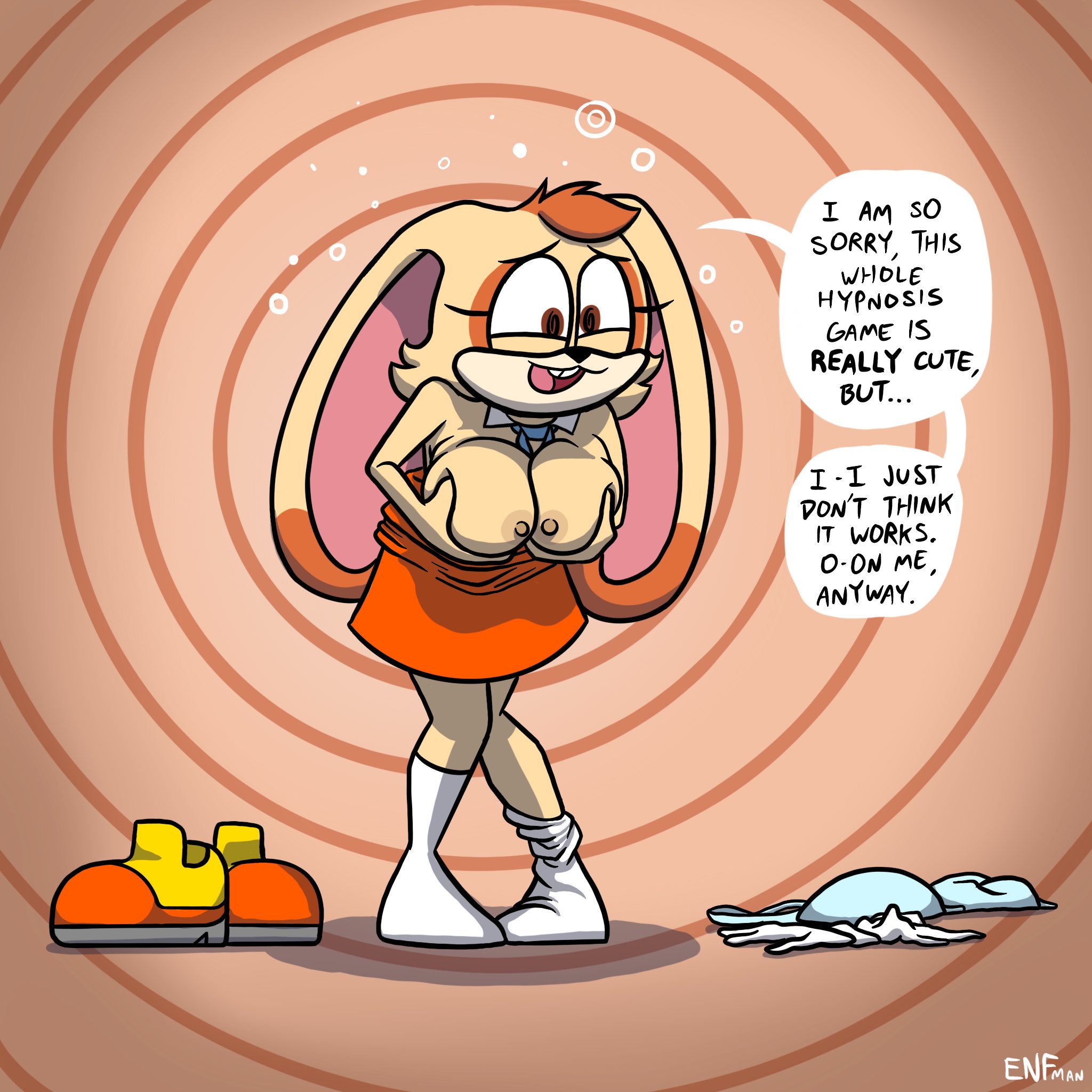 aged up, breasts, cream the rabbit, female, hypnosis, mind control, sonic (series), tagme, theenfman, undressing