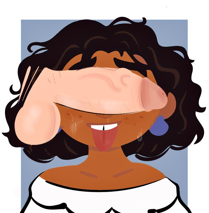 1boy 1boy1girl 1girls ahe_gao alternate_version_available balls ballsack blush cant_see_the_haters cock_worship curly_hair dark-skinned_female dark_hair digital_media_(artwork) disembodied_penis disney encanto eyes_covered freckles interracial large_penis latina light-skinned_male mirabel_madrigal musk penis_awe penis_on_face penis_over_eyes shellzzz sweat tan_skin teenager testicles tongue tongue_out white_skin