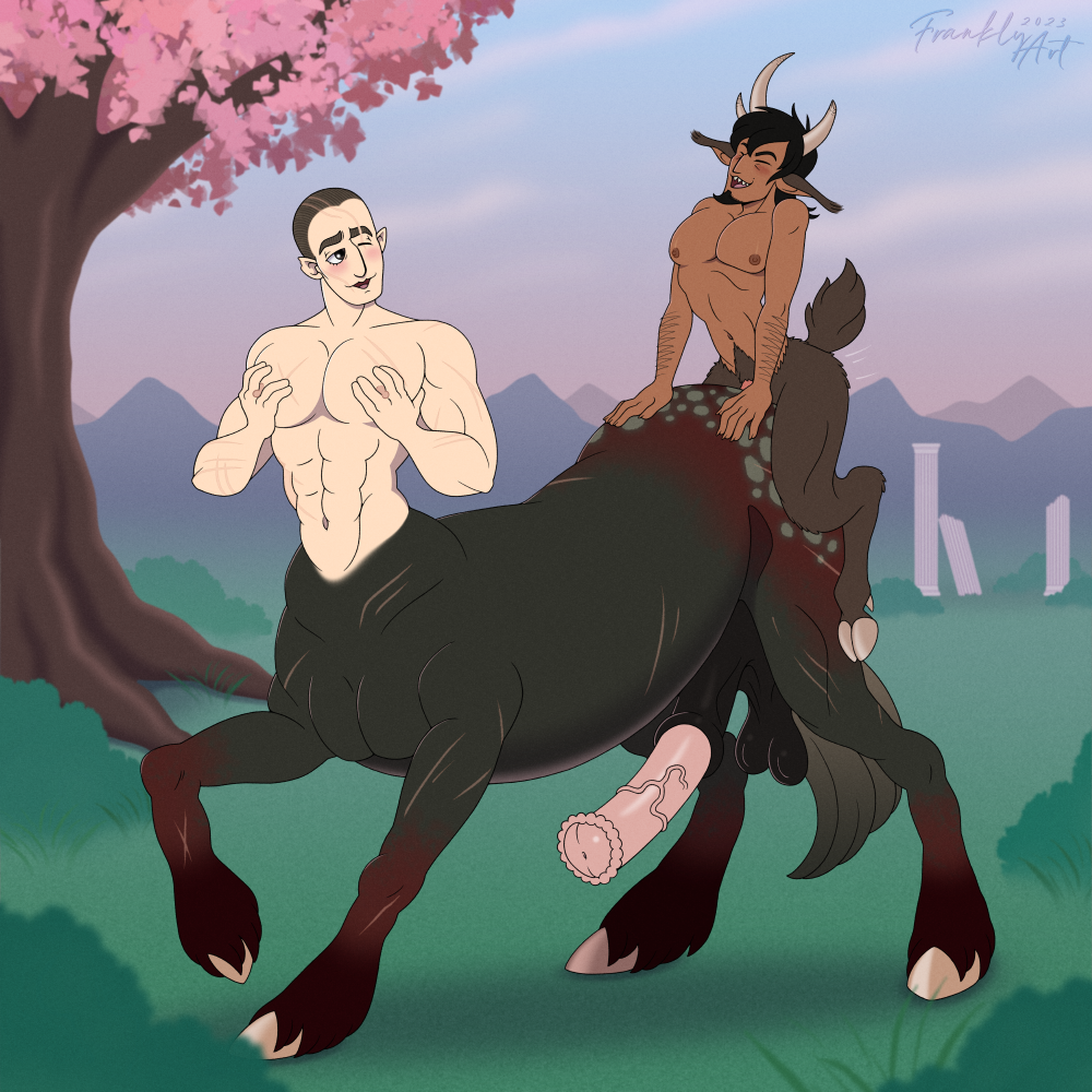 abs anal anal_sex animal_humanoid balls boner bovid bovid_humanoid broken_horn caprine caprine_humanoid centaur cherry_blossom cherry_blossom_tree cherry_tree duo equid equid_humanoid equid_taur equine equine_humanoid equine_taur erection eye_scar facial_scar frankly-art fruit_tree genitals goat_humanoid grabbing_chest grabbing_own_pecs greek greek_mythology hand_on_butt hooves horn humanoid humanoid_on_humanoid humanoid_taur interspecies interspecies_yaoi male male/male male_only mammal mammal_humanoid mammal_taur muscular muscular_male mythology nature nature_background navel nipple_fetish nipple_play nipples pec_grab pec_play pec_squeeze pecs penetration penis perched pillars plant promachos_(heidimonsta) ruins sakis_(hiedimonsta) satyr scar sex size_difference smile tail taur tree waist yaoi