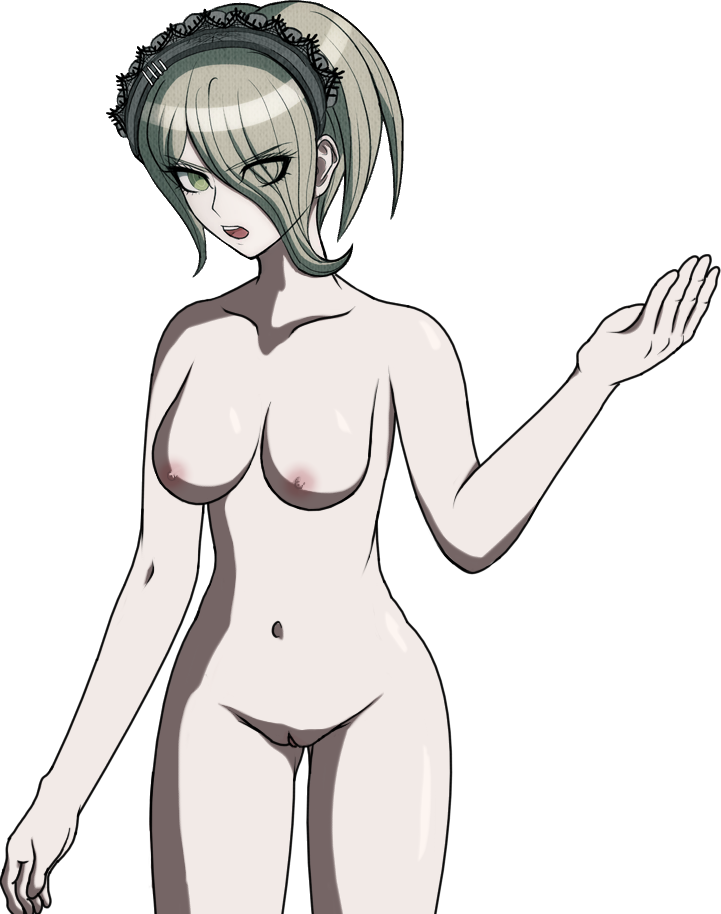 accurate_art_style cheeeeeeeeeeeeen completely_nude danganronpa danganronpa_v3 female_only nipples pussy sprite_edit straight_hair toujou_kirumi transparent_background