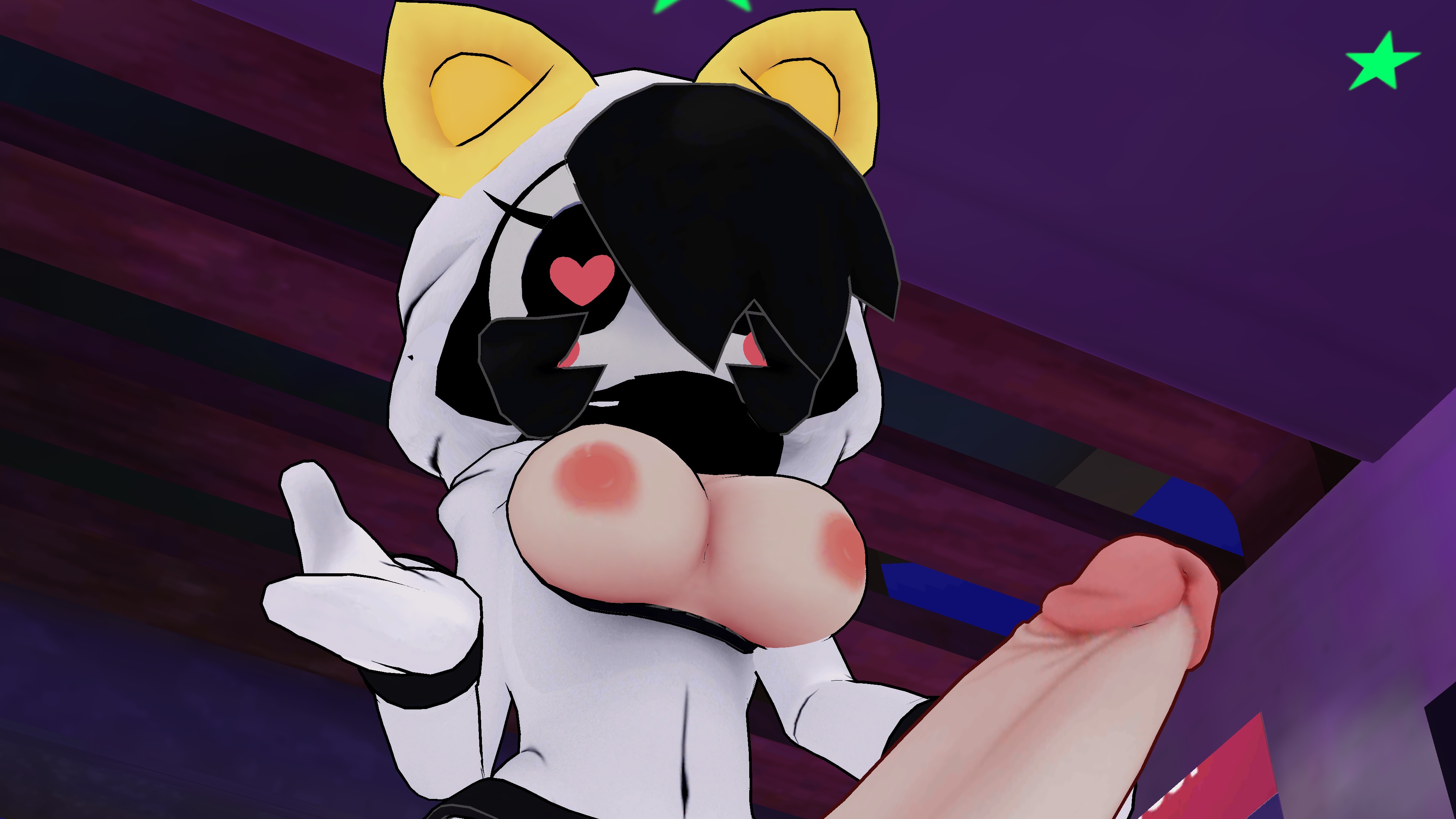 3d, 3d model, black hair, breasts, breasts out, cally3d, clazzey, cryptiacurves, futa only, futanari, hyper, hyper penis, intersex, lust, mario (series), nintendo, penis, shy gal, shy guy, shygal (cryptiacurves), super mario bros. 2, vrchat, vrchat avatar, vrchat model, white skin, yume kōjō: doki doki panic