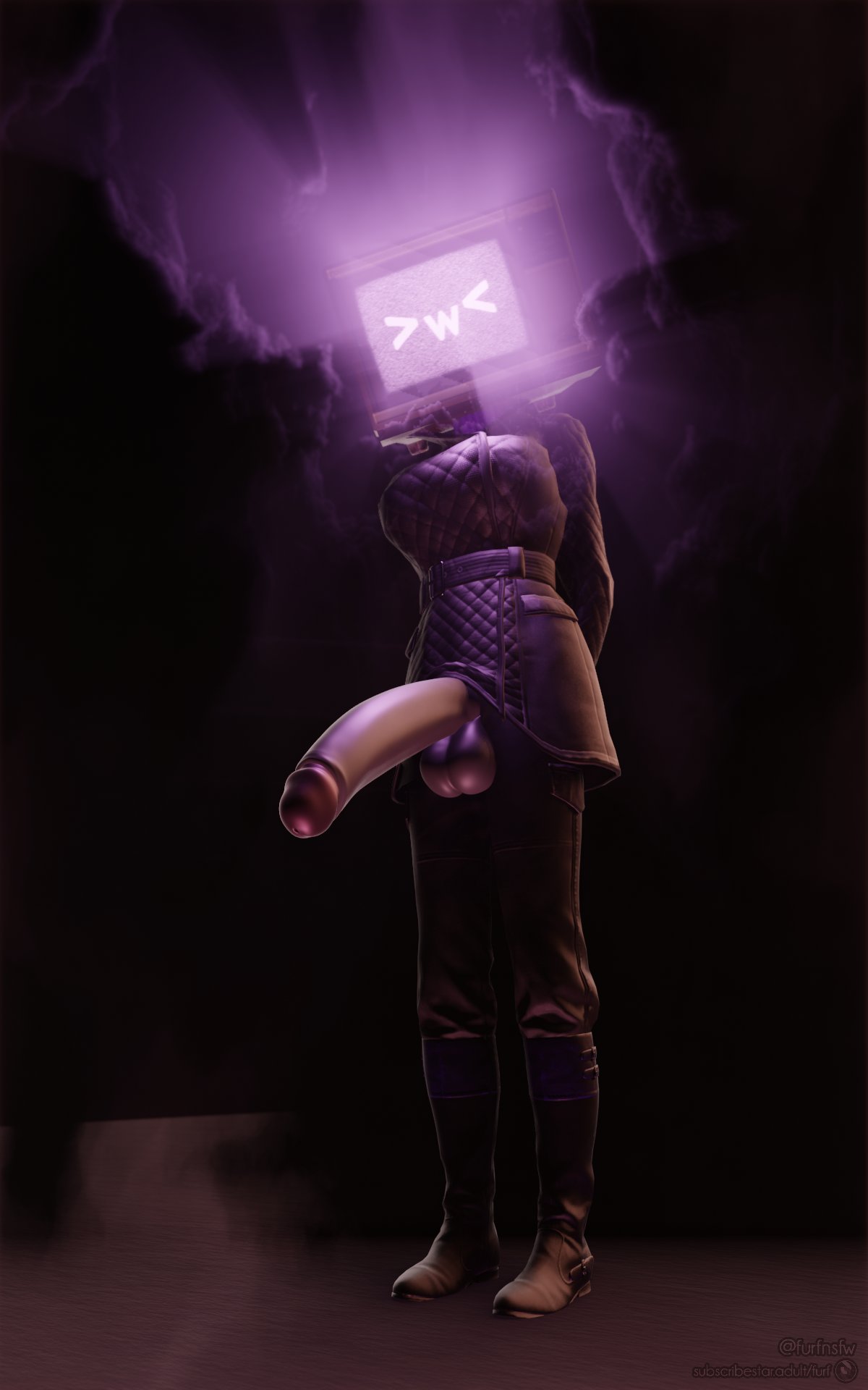 1futa, 3d, 3d (artwork), balls, big belly, big penis, futanari, intersex, penis, tagme