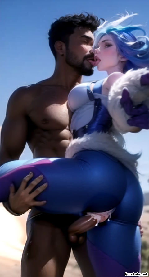 ai_generated clothed_female_nude_male clothed_sex cum_in_pussy cum_inside dark-skinned_male dreamcuc frostblade_irelia interracial irelia_xan league_of_legends light-skinned_female looking_at_viewer penetration snowdown_series tight_clothing tongue_kiss vaginal_penetration winter_wonderland_series