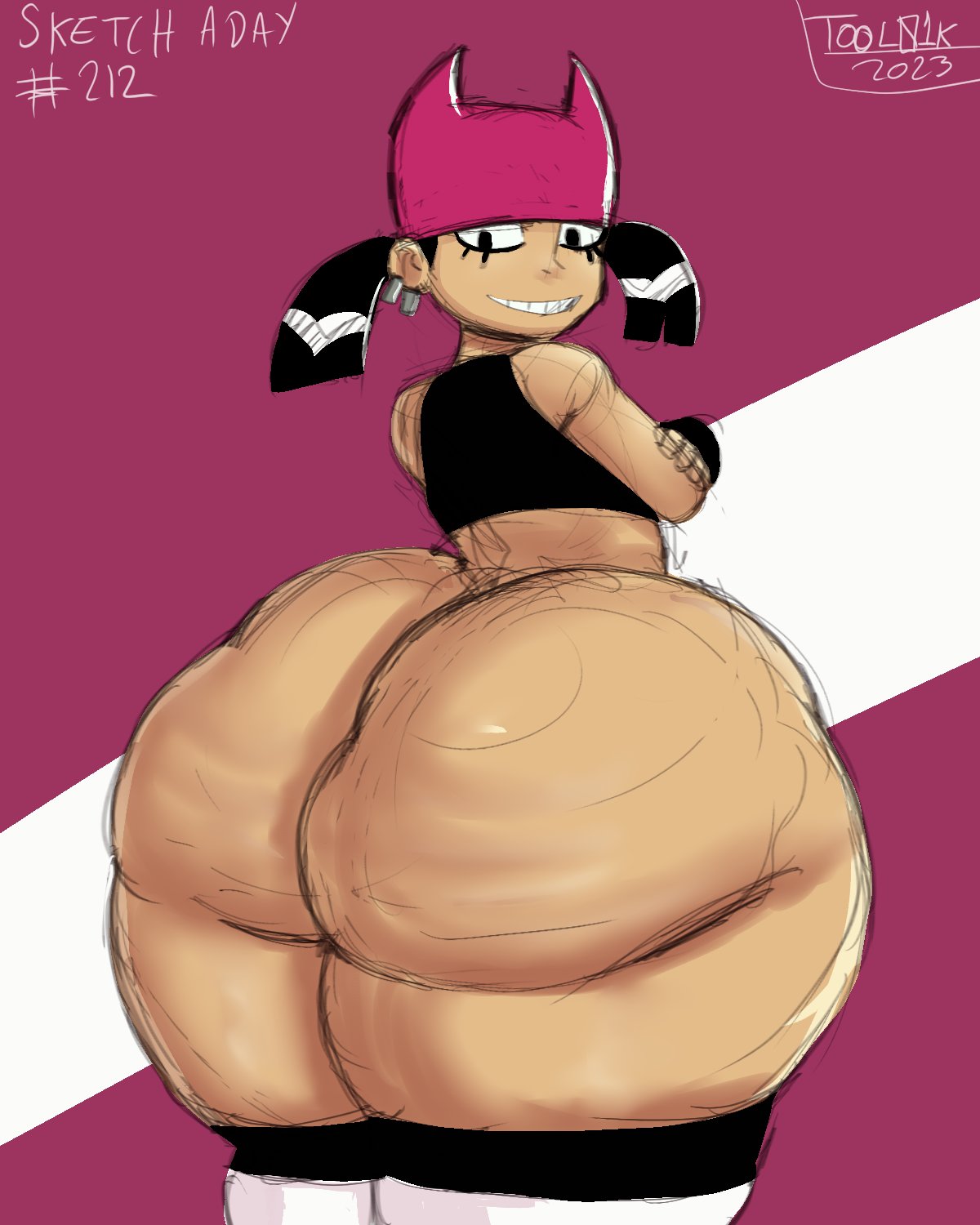 2023 ass big_ass big_butt bottom_heavy bubble_ass bubble_butt dumptruck_ass dumptruck_butt earrings eyelashes fat_ass fat_butt female female_focus female_only hat huge_ass huge_butt large_ass large_butt looking_at_viewer looking_back looking_down massive_ass massive_butt massive_thighs meaty_ass meaty_butt my_life_as_a_teenage_robot nickelodeon page_212 panties partially_nude stockings striped_legwear striped_stockings tank_top thick_ass thick_thighs thighs tiff_crust tool01k twintails what wide_hips