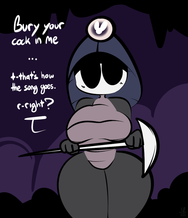 1-upclock 1girls asking_for_it breasts female female_only hollow_knight looking_at_viewer mining mining_helmet myla_(hollow_knight) pickaxe sfw team_cherry thick_thighs thighs