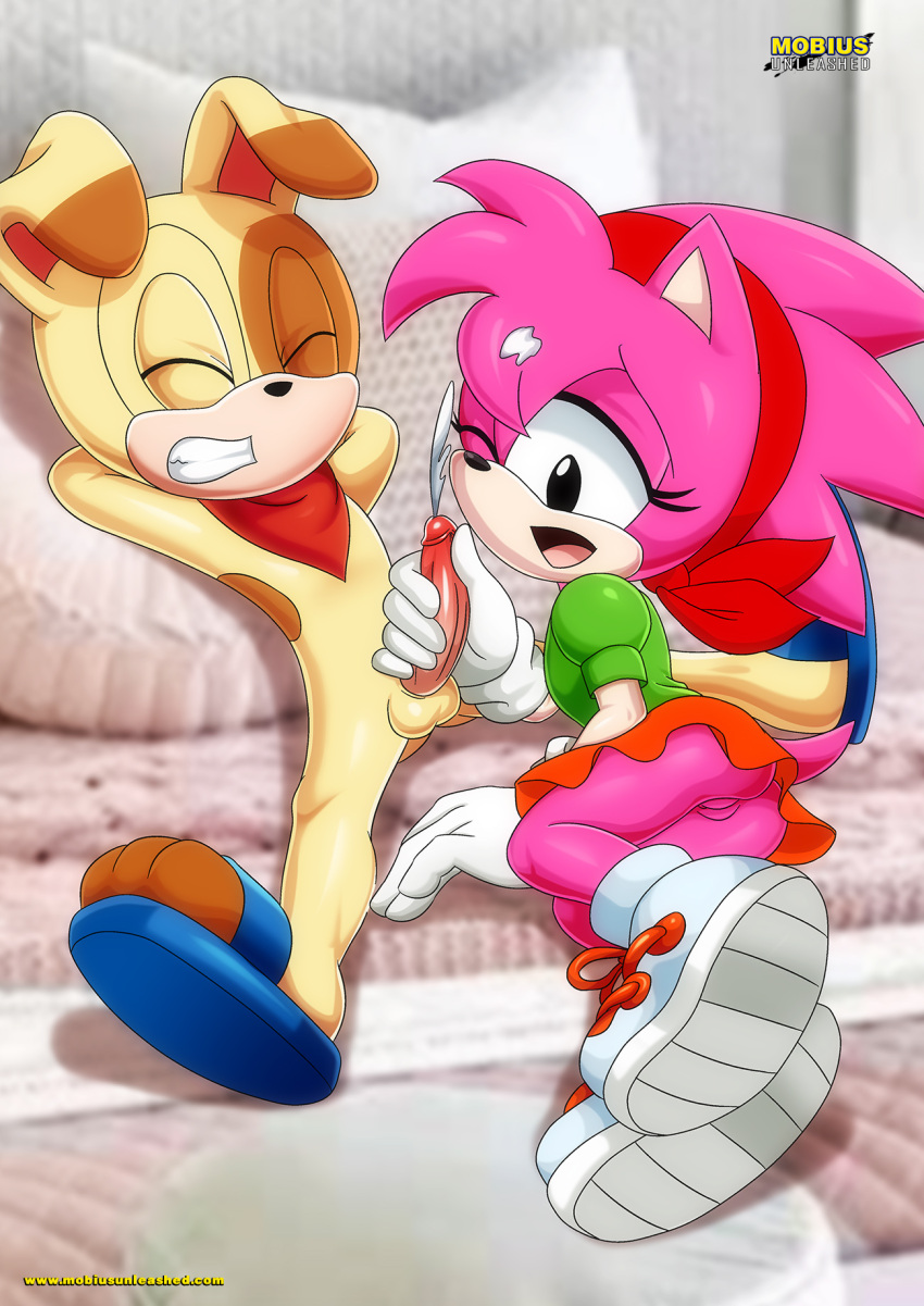 1boy 1girls amy_rose bbmbbf ben_muttski classic_amy_rose cum cumshot female furry furry_only handjob male mobius_unleashed on_bed palcomix sonic_(series) sonic_cd sonic_the_hedgehog_(idw) sonic_the_hedgehog_(series)