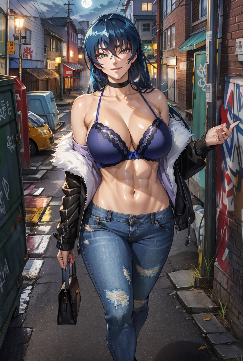 1girls ai_generated female_focus female_only huge_breasts igawa_asagi long_hair looking_at_viewer seductive_look stable_diffusion taimanin_(series) voluptuous voluptuous_female