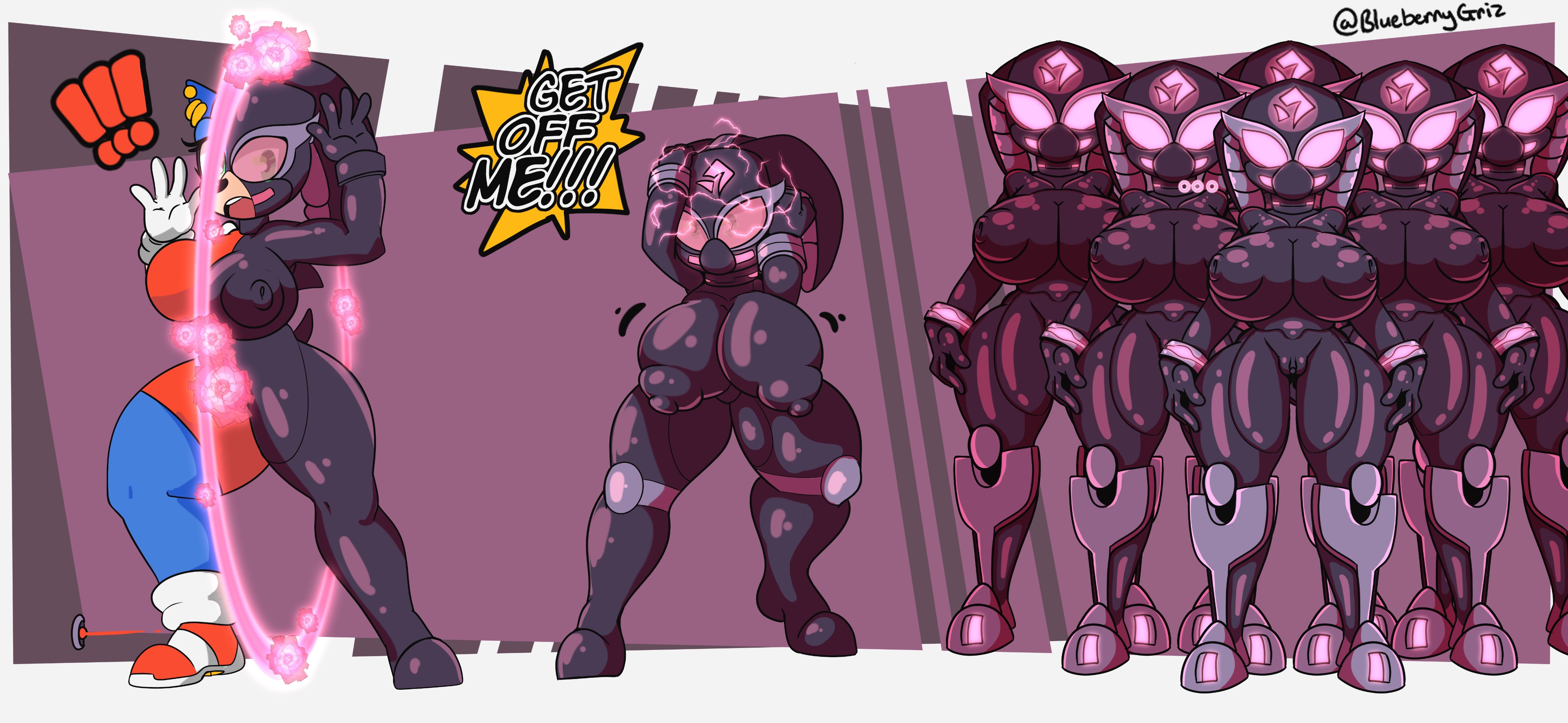 ass, blueberrygriz, blueberrygrizzly, bodysuit, brain drain, brainwashing, breasts, corruption, drone, droneification, female, genderswap, genderswap (mtf), huge ass, huge breasts, hypnosis, identity death, latex, latex transformation, midriff, mind control, navel, nipples, rule 63, sonic (series), sonic the hedgehog, sonic the hedgehog (series), sonique the hedgehog, thick thighs, transformation, transformation sequence, wide hips
