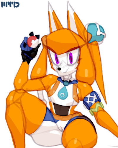 2019 android anthro armlet belly black_belly bottomwear camel_toe canid canine canis clothing cosplay countershade_torso countershading crop_top crossover crossover_cosplay dark_body domestic_dog ears_up female flat_chest flat_chested glistening glistening_body gloves gym_leader handwear husky inessa_lebedeva jewelry low_res machine mammal marthedog necklace nessa_(pokemon)_(cosplay) nintendo nordic_sled_dog orange_body pokeball pokemon purple_eyes raised_leg robot shirt shorts sitting snout solo spitz squish thick_thighs tight_clothing topwear white_face wide_hips