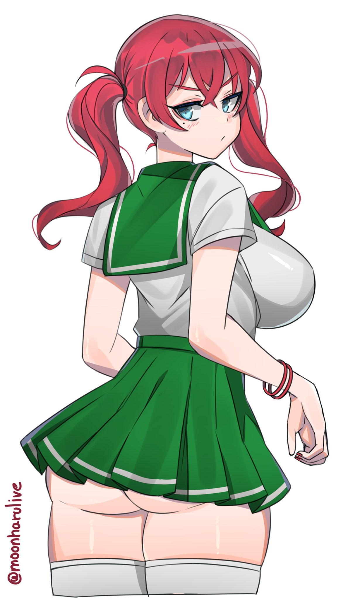 ass, big ass, big breasts, breasts, female, kuromaruart, red hair, tagme