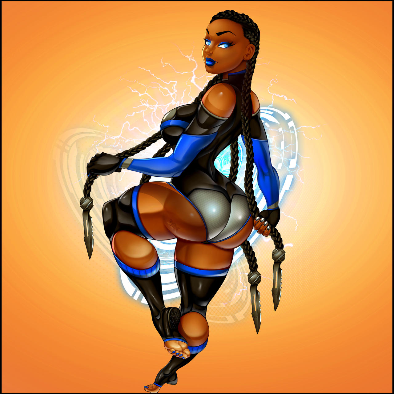 1girls athletic athletic_female big_ass big_breasts blue_toenails bottom_heavy breasts brown-skinned_female brown_body brown_skin bust busty chest countershade_feet d2kmax d2kprime dark-skinned_female digital_drawing_(artwork) digital_media_(artwork) eyebrows eyelashes eyes feet female female_focus female_only fit fit_female hair hips hourglass_figure huge_ass huge_breasts kayla_omari large_ass large_breasts legs lips long_toenails mature mature_female original original_character soles thick thick_legs thick_thighs thighs toeless_footwear toeless_legwear toenail_polish toenails toes top_heavy upper_body voluptuous waist wide_hips