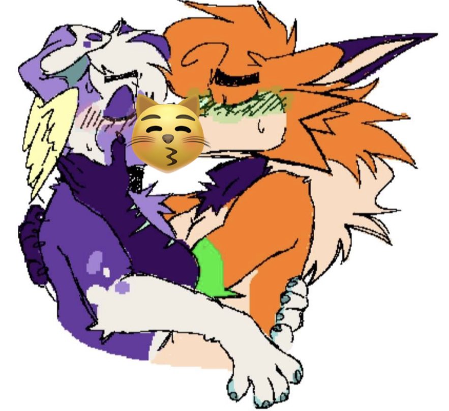 amber_(foxi_boxi) censored foxi_boxi furry kissing skinny