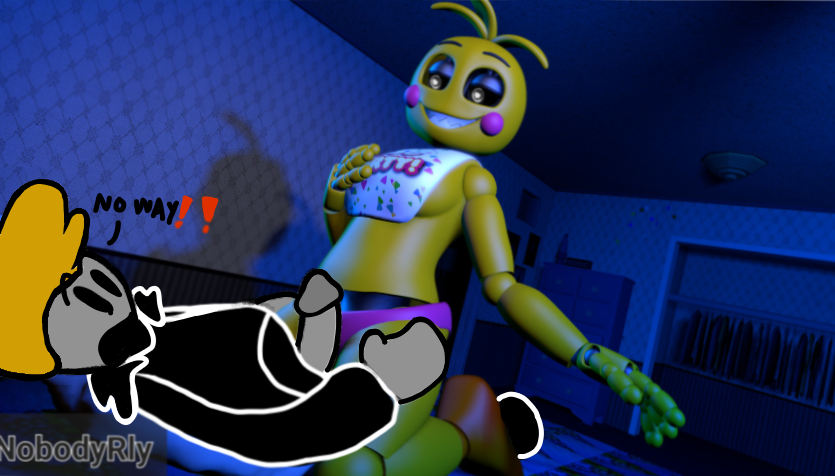 1boy 3d animatronic edit female five_nights_at_freddy's five_nights_at_freddy's_2 fnaf joe robot scottgames self_insert toy_chica_(fnaf) toy_chica_(love_taste)