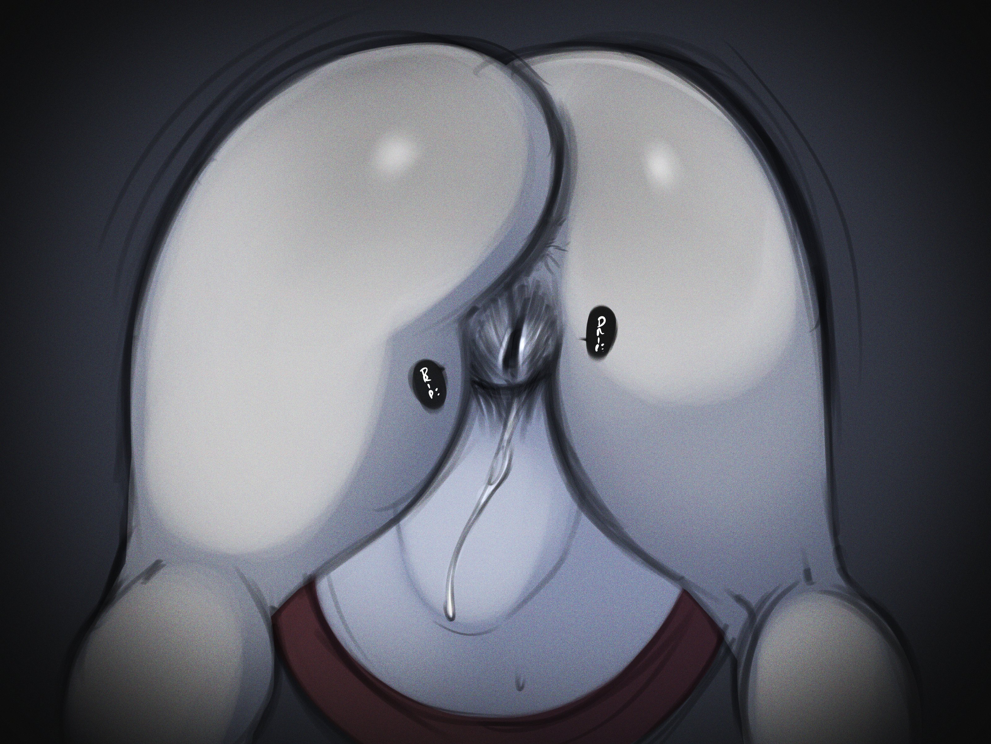 1girls, ass, belly, big belly, black hair, breasts, fatal frame, female, ghost girl, grey skin, hair over eyes, hi res, huge breasts, large ass, light skin, light-skinned female, long hair, pale skin, pale-skinned female, pregnant, pussy, saltyxodium, stuck in wall, uncensored
