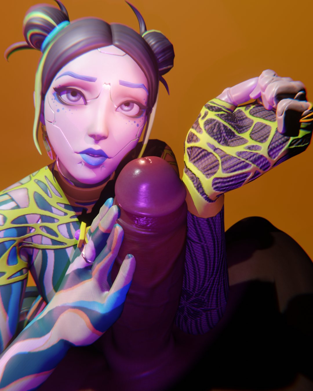 3d, dark skin, dark-skinned male, designer tsuki, female, forearm cock, fortnite, interracial, jtopau, male, penis, robot, robot girl, tagme