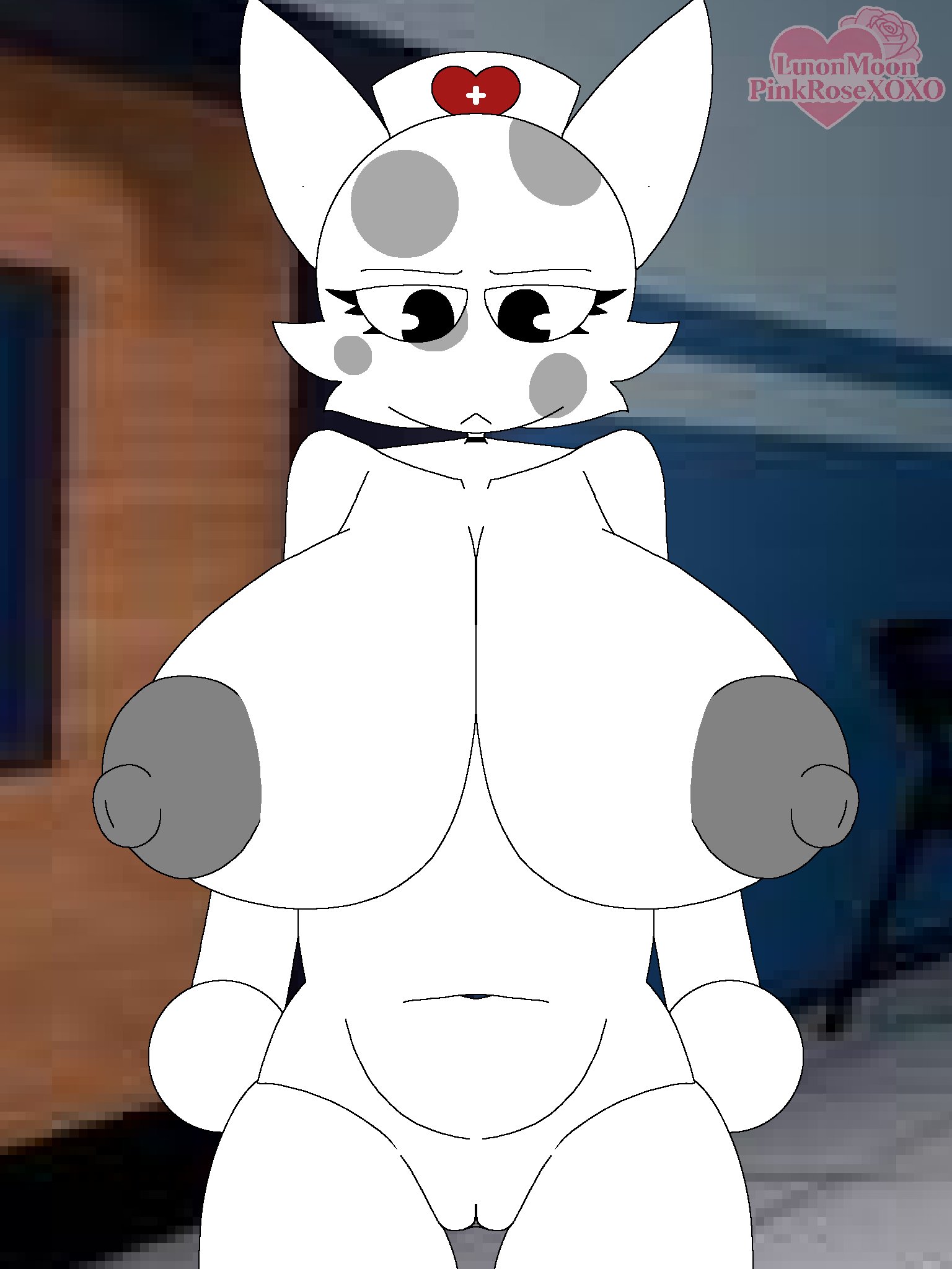 1girls, 2026, alternate version at source, alternate version available, animal hospital, anthro, breasts, female, furry, furry female, furry only, head nurse (animal hospital), lunamoonpinkrose, nipples, nude, nude female, pussy, roblox, roblox game, tagme, thighs
