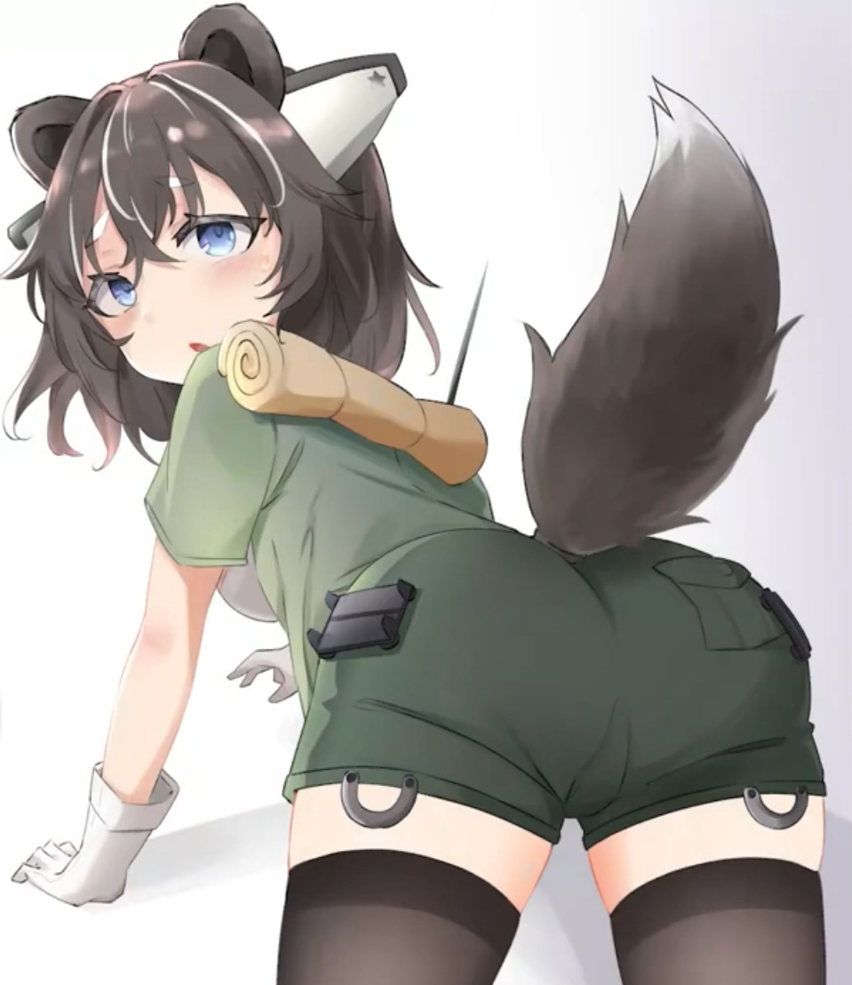 ass, ass focus, ass up, blue eyes, brown hair, daebom, female, female only, from behind, m10, m10 (daebom), military, pussy, pussy visible through clothes