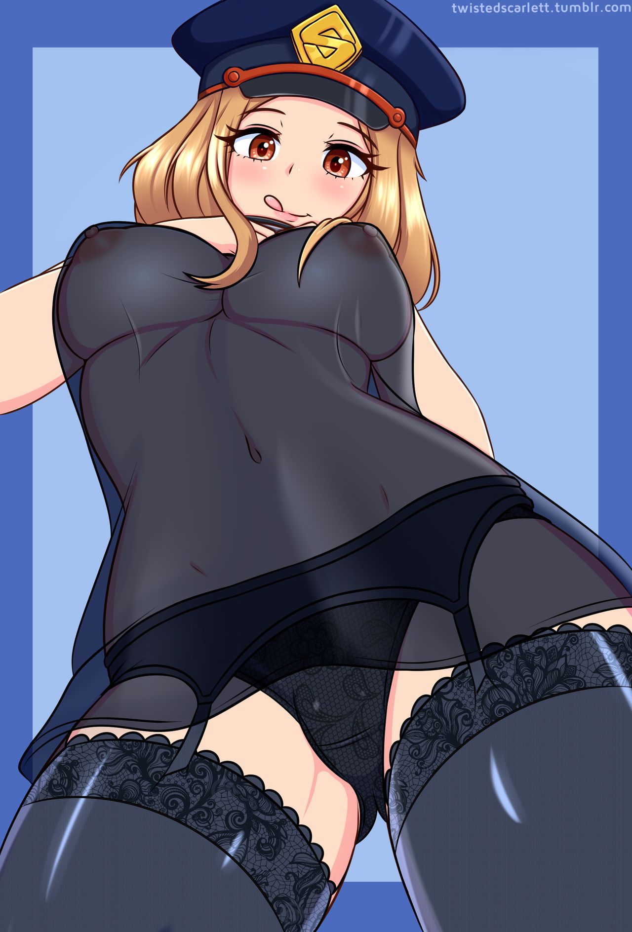 big_breasts boku_no_hero_academia breasts brown_eyes camie_utsushimi female lingerie looking_at_viewer my_hero_academia nipples panties tagme twistedscarlett60 utsushimi_camie