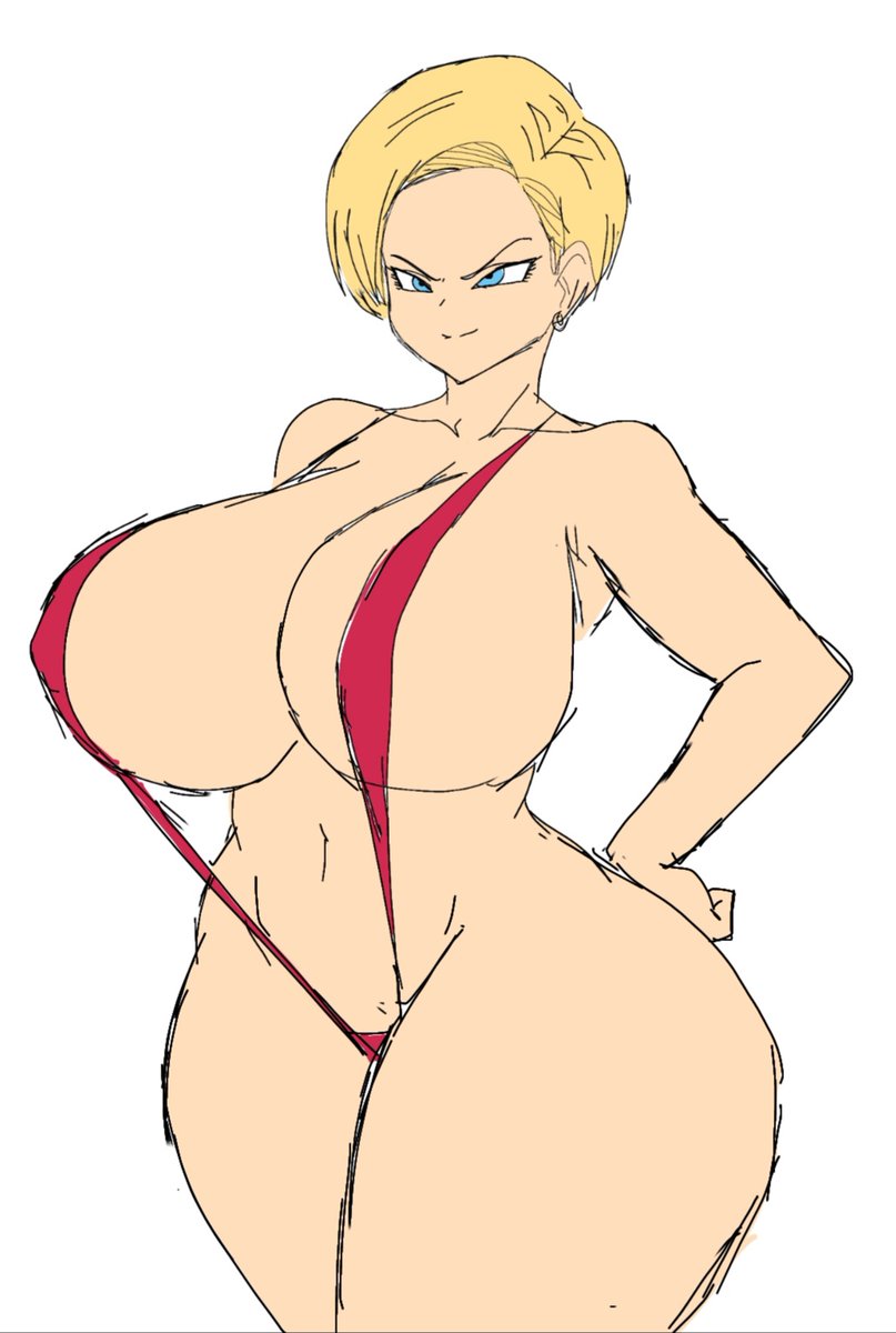 1girls, alternate version available, android 18, ass, blonde, blonde hair, blonde-haired female, blue eyes, blue-eyed female, breasts, cameltoe, cleavage, curvy, dragon ball, erect nipples, female, gigantic breasts, huge areolae, huge ass, momiji (artist), nipples, puffy nipples, pussy, short hair, short-haired female, sketch, thick lips, voluptuous, wide hips, yellow hair