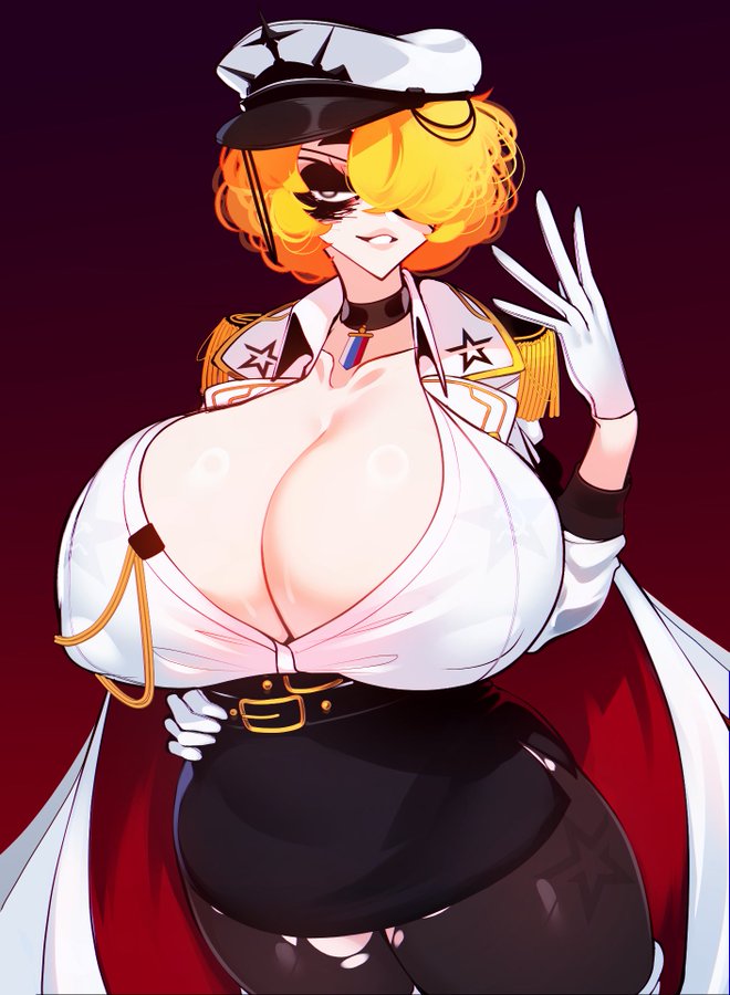 big_breasts breasts_bigger_than_head cleavage female_only huge_breasts keiko_(sachiko2s) large_breasts looking_at_viewer orange_hair original_character sachiko sachiko_shirayuki