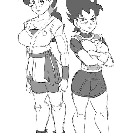 big_breasts black_hair dragon_ball dragon_ball_super dragon_ball_z female_goku female_only female_saiyan female_vegeta funsexydragonball gender_transformation genderswap genderswap_(mtf) non_sexual rule_63 saiyan_armor saiyan_girl son_goku vegeta