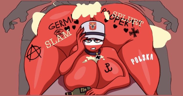 bad_edit countryhumans countryhumans_girl crudedraws cum cum_inside cum_overflow drunk edit male/female male_penetrating_female poland_(countryhumans) sex tattoos