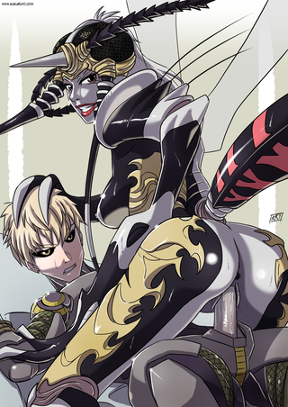 2015 2d ass breasts cowgirl_position genos kukuruyo male/female monster_girl mosquito_girl_(one-punch_man) nipples nude one-punch_man rape reverse_rape robot sex smile tagme vaginal_penetration vaginal_penetration