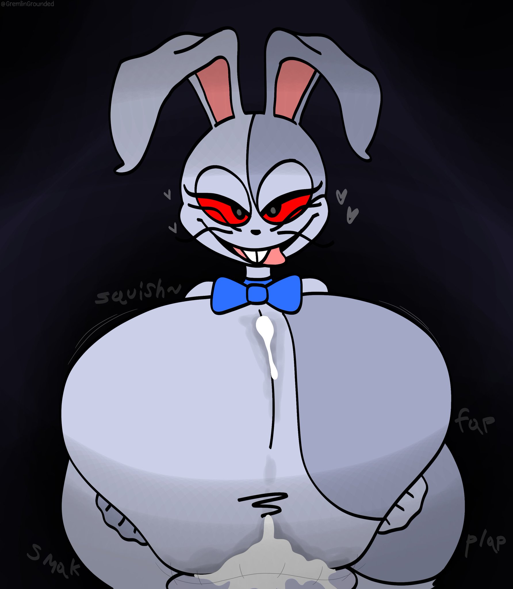 big breasts, breasts, breasts bigger than head, clothed, cum, female, five nights at freddy's, five nights at freddy's: security breach, gremlingrounded, huge breasts, hyper breasts, paizuri, paizuri under clothes, pov, pov eye contact, straight, vanny (fnaf)