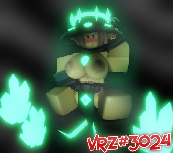 1girls 3d alternate_version_available bedwars_(easy.gg) big_breasts blush easy.gg half-dressed half_naked presenting presenting_breasts roblox roblox_game robloxian tagme vrz3024 witch_(easy.gg)