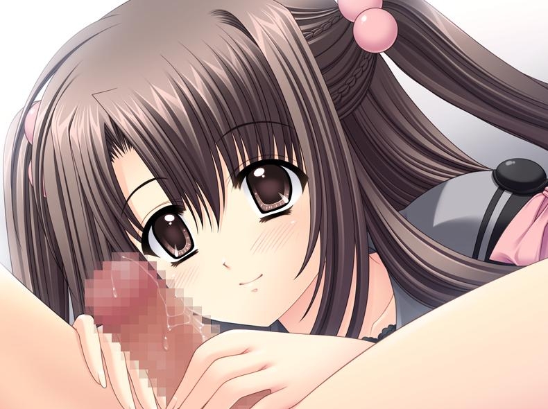 brown_eyes brown_hair censored fellatio game_cg hair_bobbles long_hair nishimata_aoi oral oretachi_ni_tsubasa_wa_nai pantyhose penis school_uniform tied_hair twintails watarai_asuka