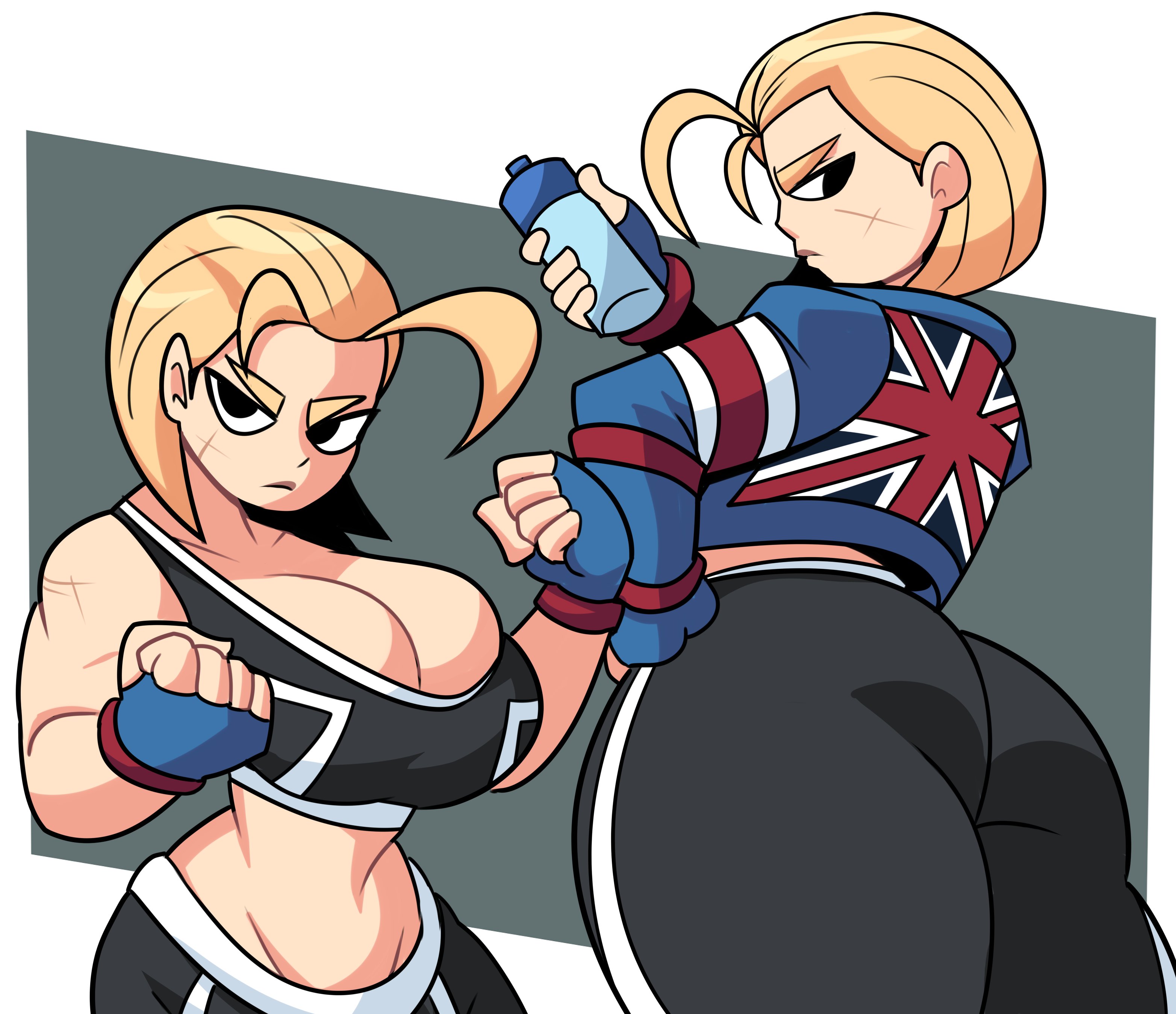 1girls, ass, big ass, big breasts, big butt, blonde hair, breasts, cammy white, capcom, cleavage, eyebrows, fat ass, female, female only, fingerless gloves, large breasts, looking at viewer, solo, solo female, street fighter, street fighter 6, superspoe, thick thighs, thighs, wide hips