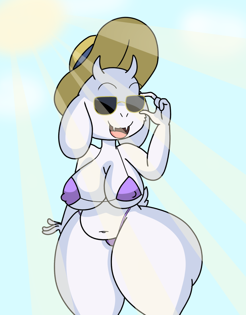 bikini crackalacking hashidoodle toriel undertale undertale_(series)