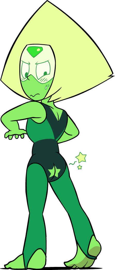 1girls, accurate art style, ass, ass cleavage, barefoot, blonde hair, blush, blush lines, cartoon network, clothing, edit, embarrassed, fart, feet, female, gem (species), green skin, peridot (steven universe), soles, solo, solo female, solo focus, steven universe, stirrup legwear, stirrups, toes, transparent background, visor, zone