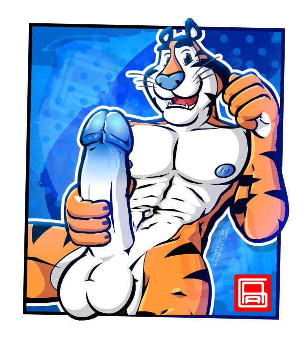 1boy 4_fingers abs anthro anthro_only athletic athletic_anthro athletic_male balls belly_button big_penis black_fur black_markings blue_background blue_ears blue_eyes blue_nipples blue_nose blue_penis circumcised erection fangs front_view fur furry furry_only garyu genitals hand_on_penis humanoid_genitalia humanoid_penis legs_apart looking_at_viewer male male_only mammal masturbating masturbation naked navel nipples nude open_mouth orange_body orange_fur pecs penis pinup signature sitting smile smiling solo spread_legs teeth tiger tongue tony_the_tiger two_tone_penis unknown_year watermark whiskers white_background white_balls white_body white_fur white_penis