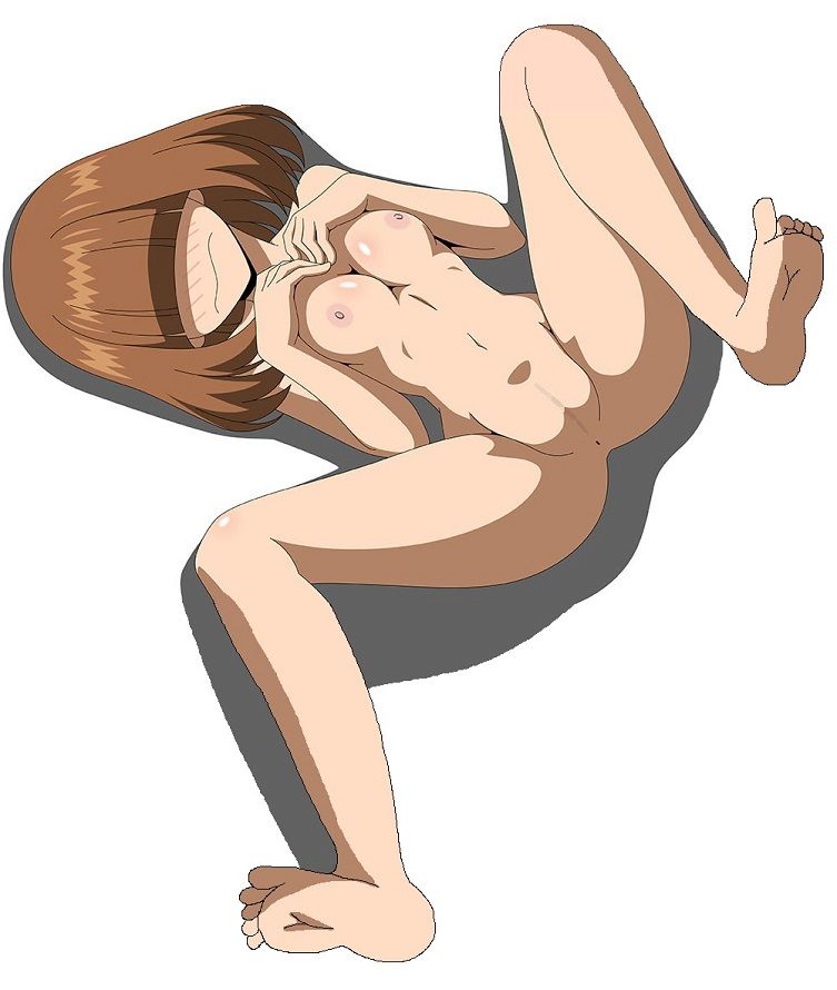 1girls atelier_gons barefoot blush brown_hair censored class_1b completely_nude completely_nude_female embarrassed female female_only full_body hair_over_eyes komori_kinoko my_hero_academia naked naked_female nude nude_female pussy solo solo_female white_background