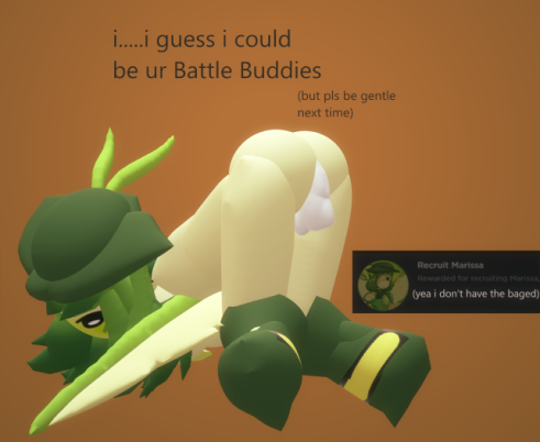 1boy 1girls 3d battle_buddies battle_buddies_2 marissa_(battle_buddies) no_panties no_pants pussy roblox roblox_game self_upload short_hair simple_background small_image tagme thighs zeroniko