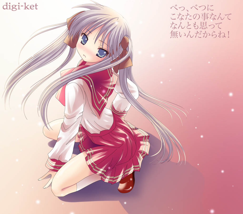 female female_only human kagami_hiiragi lucky_star namamo_nanase school_uniform solo tomoeda