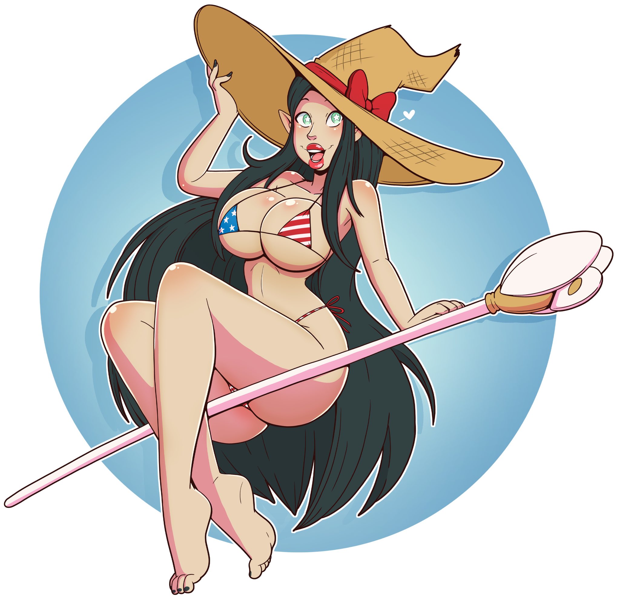 ass, bimbo, breasts, disney, disney channel, female, huge ass, huge breasts, lilith clawthorne, midriff, navel, the owl house, thick lips, thick thighs, wide hips, wrenzephyr2
