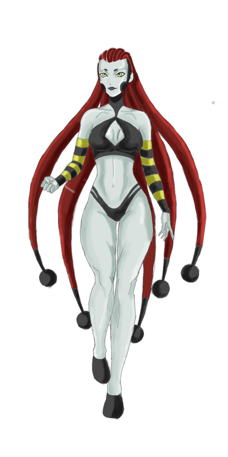 ben_10 ben_10_alien_force bikini cartoon_network deviantart deviantart_username drawing_scl female frightwig grey_skin long_hair samuelscl