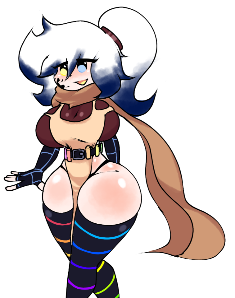 breasts female_sans humanized ink_sans inktale rule_63 sans sans_au spookdx tagme tagme_(character) thighhighs thighs undertale_au