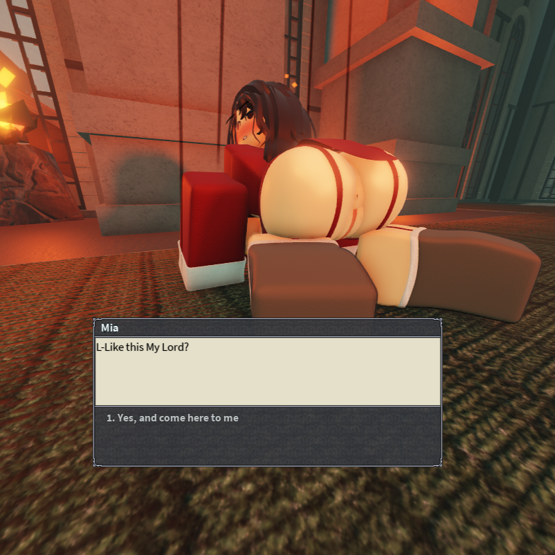 1girls 3d ass ass_up big_breasts brown_hair canor_(deepwoken) contractor_(deepwoken) deepwoken doggy_style_position indoors long_hair pussy roblox roblox_game tagme tagme_(artist) text thick_thighs