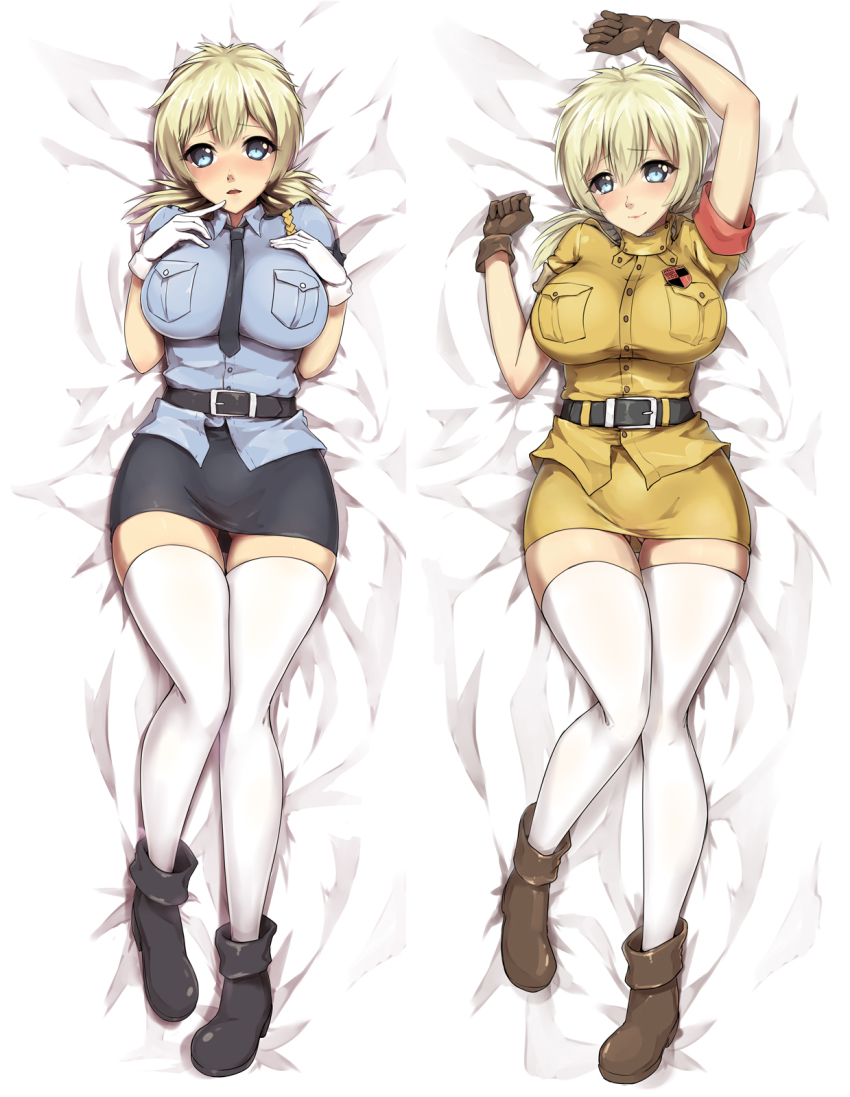 blonde hair, body pillow, dakimakura, female, hellsing, seras victoria, uniform, vampire