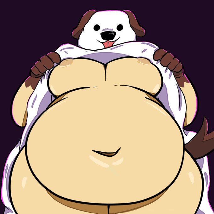 anthro ball_belly big_belly big_chest big_moobs chubby chubby_male dog furaffinity furry ghost ghost_costume halloween halloween_2023 moobs overweight overweight_male presenting_belly presenting_breasts presenting_moobs round_belly yiff