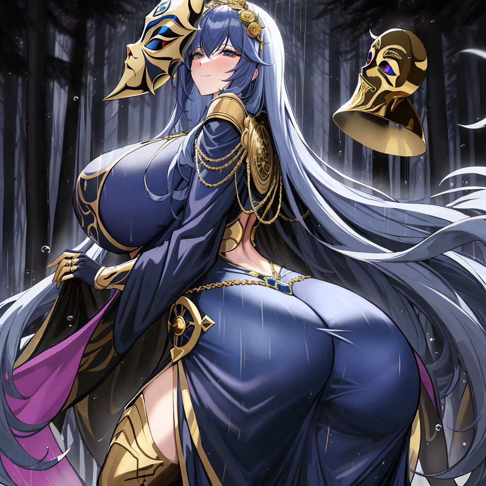 1girls ai_generated big_ass big_butt blue_clothes blue_clothing blue_eyes blue_hair bubble_butt chaos_(warhammer) cult cultist female female_only floating_object forest gold_(metal) gold_jewelry heterochromia jewelry large_ass large_butt massive_ass massive_butt raining solo solo_female tzeentch unstable_diffusion warhammer_(franchise) warhammer_40k warhammer_fantasy