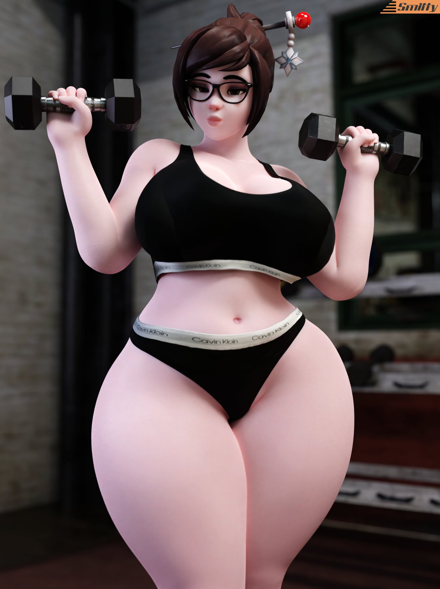 1girls, 3d, activision, artist name, asian, asian female, ass, big ass, big breasts, big butt, blizzard entertainment, bottom heavy, breasts, busty, chinese, chinese female, cleavage, curvaceous, curvy, curvy figure, digital media (artwork), eyebrows, eyelashes, eyes, eyewear, female, female focus, female only, glasses, hair, hips, hourglass figure, huge breasts, human, large breasts, legs, light skin, light-skinned female, lips, mature, mature female, mei (overwatch), mei ling zhou, mei-ling zhou, overwatch, overwatch 2, smitty34, thick, thick legs, thick thighs, thighs, top heavy, upper body, voluptuous, waist, watermark, wide hips, wide thighs