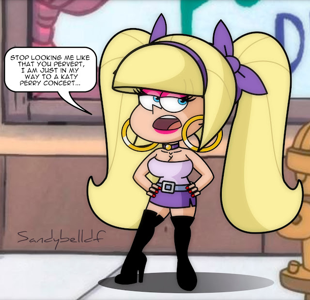 bimbo boots disney disney_channel disney_xd english_text female gravity_falls high_heel_boots high_heels large_ass large_breasts pacifica_northwest sandybelldf text thick_thighs thigh_boots thighhigh_boots typo white_female wide_hips